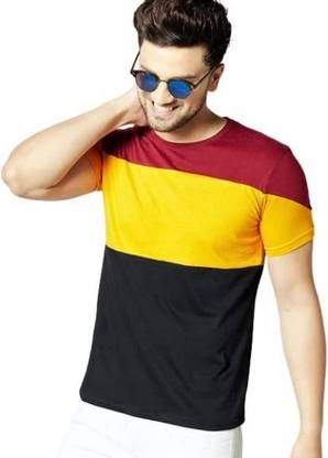 Color Block Men Multicolor T-Shirt