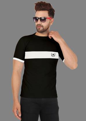 Jenycreation Solid Men Black T-Shirt
