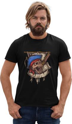 Printed Men Black T-Shirt