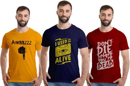 Printed Men Multicolor T-Shirt