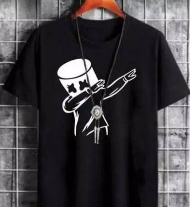 CRAFTED INDIA Printed Men Black T-Shirt