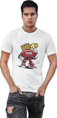 Printed Men White T-Shirt