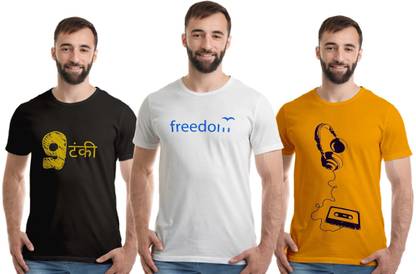 Printed Men Multicolor T-Shirt