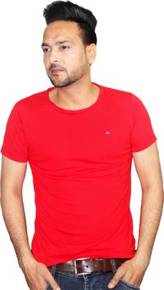 Printed Men Red T-Shirt