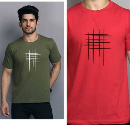 Printed Men Multicolor T-Shirt