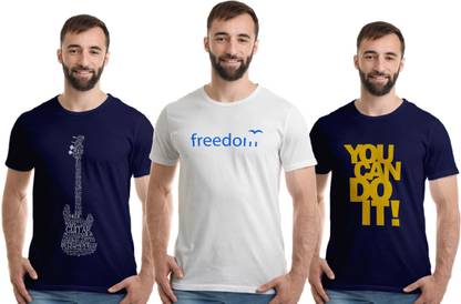 Boodbuck Printed Men Multicolor T-Shirt