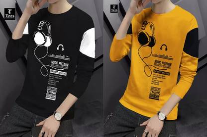 Printed Men Multicolor T-Shirt