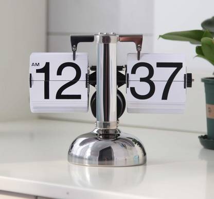 rich mart Digital White, Silver Clock