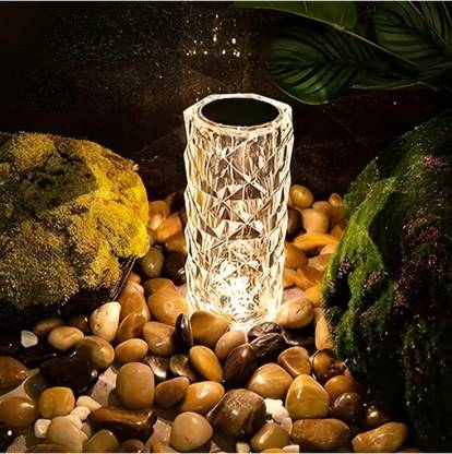 HOUSE OF COMMON Harmonious Rose Crystal Light, 16 Color Touch Control Night Lamp