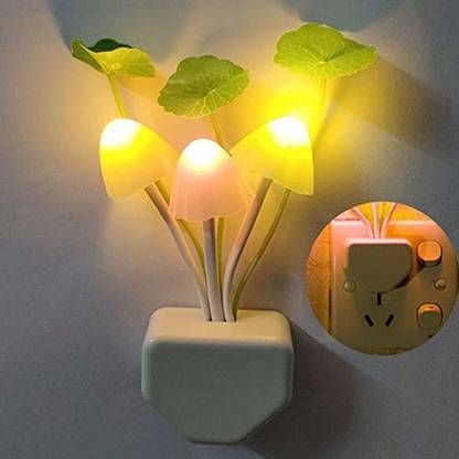 Mtronics Sensor Led Mushroom Night Light Mushroom Lamp Plug-in LED Mushroom Bed Lamp Night Lamp