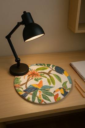 AARAVI TRADERS Round Pack of 1 Table Placemat