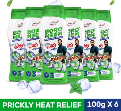 Nimson Boro Neem Cool Talc Ghamori Nashak Prickly Heat Talcum Powder for Summer