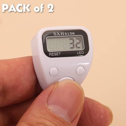QBLYN Digital Finger Counter with LED Display | Portable Electronic Tasbeeh Counter Digital Tally Counter