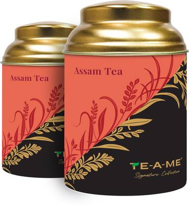 TE-A-ME Assam Black Tea, 100G | Black Tea Leaves | Loose Black Tea | Assam Tea | Black Tea Tin