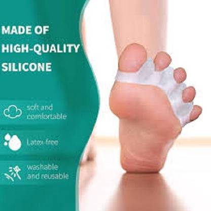 Toloo Foot Care Gel Bunion Protector Toe Separators Straightener 2 pairs