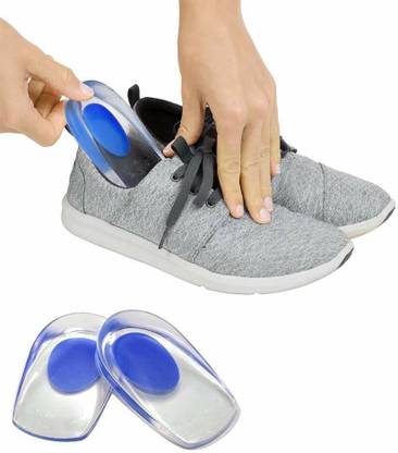 RIYUZONE Silicon Heel Pad for Ankle Pain for Men and Women Shock Cushion Pad(Pack Of 2)