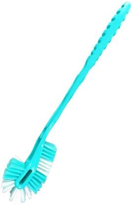 GABA blue Toilet Brush for Indian&Western Toilet Durable Handle&Deep Cleanin Bristle