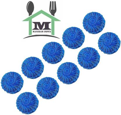 MANIBAM IMPEX Toilet Cleaning Toilet Bowl Cleaner Deodorizer Cleaner Tablet (Pack of 10 Pcs) Floral Gel Toilet Cleaner