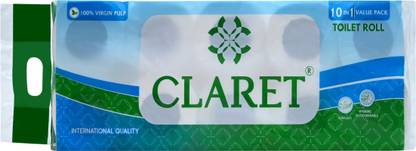 Paramount Claret Toilet Roll 10 in 1 NEW 180 Pull 2 Ply,Soft & Highly Absorbent Toilet Paper Roll