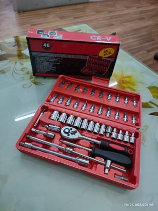 4uonly Socket Set Tool Ratchet Wrench Tool Kit Household Socket Set nmk2 Cycling Type refers to specialized set of tools and euipment that are designed for a particular purpose or task