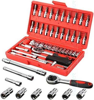 TECHEL Socket Set Tool Ratchet Tool Kit Socket saw11 Cycling Type refers to specialized set of tools and euipment that are designed for a particular purpose or task