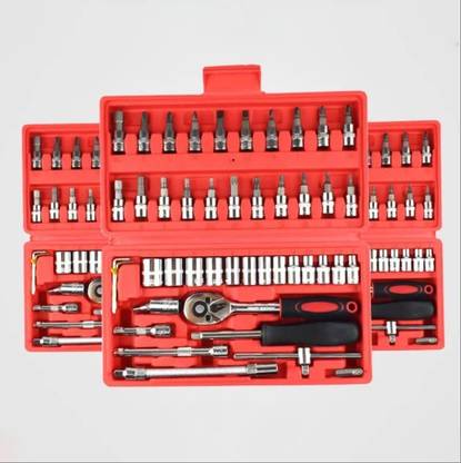 TECHEL tool kit 46 in 1 Pcs and Socket Set Multi Purpose hnb12 Cycling Type refers to specialized set of tools and euipment that are designed for a particular purpose or task