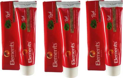 KRUM Elements Red herbal toothpaste -150g (Pack of 3) Toothpaste