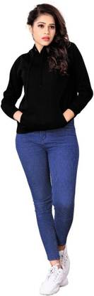 Full Sleeve Solid Men & Women Sweatshirt