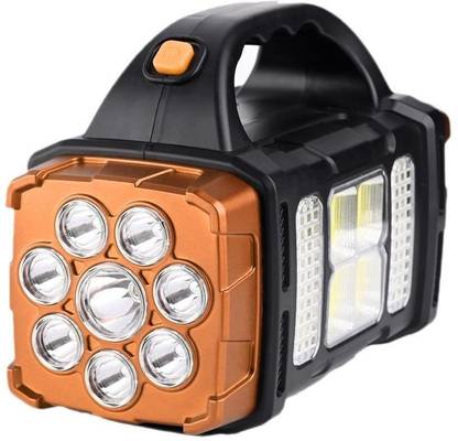 ECOSKY MULTIFUNCTION SOLAR WATERPROOF FLASHLIGHT WITH USB CHARGING,8 BULB LED & COB Torch