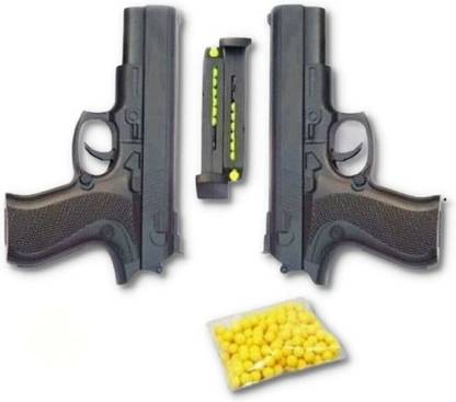 DriZZling Combo Toy Gun 729 for Kids with 6mm Plastic Bullets - Birthday Gift- Pack of 2 Guns & Darts