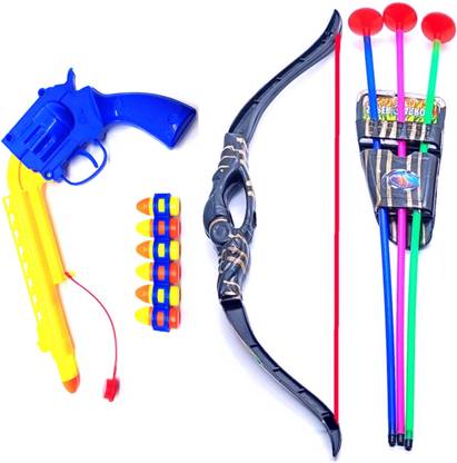 Dynamic Retail Global Gun Toys for Boys With Bullets, Archery Bow & Arrows, Blaster Guns Darts ZS822 Guns & Darts