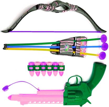 Dynamic Retail Global Gun Toys for Boys With Bullets, Archery Bow & Arrows, Blaster Guns Darts KF1816 Guns & Darts