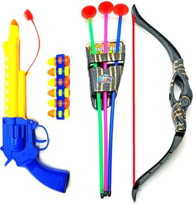 Dynamic Retail Global Gun Toys for Boys With Bullets, Archery Bow & Arrows, Blaster Guns Darts ZS323 Guns & Darts