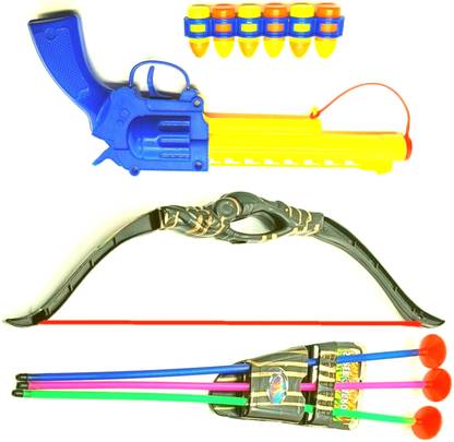 Dynamic Retail Global Gun Toys for Boys With Bullets, Archery Bow & Arrows, Blaster Guns Darts KF33 Guns & Darts