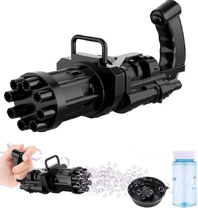 Electric Bubbles Gattling Gun, Bubble Gatling Machine Toy, Electric Bubble Maker Water Gun