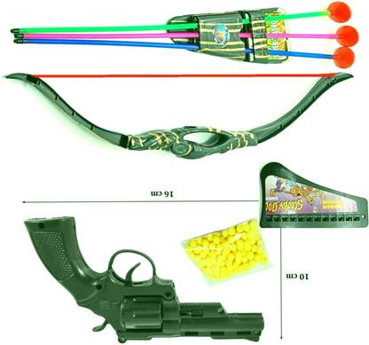 Dynamic Retail Global Gun Toys for Boys With Bullets, Archery Bow & Arrows, Blaster Guns & Darts 1141N Guns & Darts