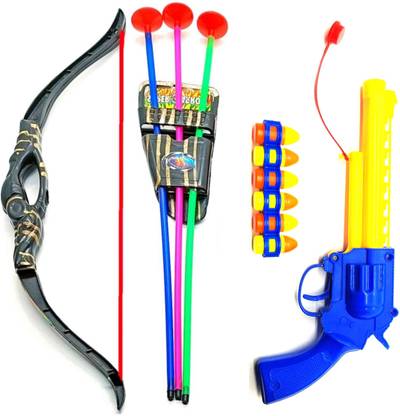 Dynamic Retail Global Gun Toys for Boys With Bullets, Archery Bow & Arrows, Blaster Guns Darts ZS18 Guns & Darts