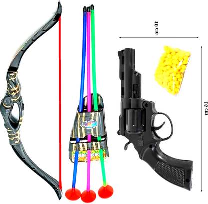 Dynamic Retail Global Gun Toys for Boys With Bullets, Archery Bow & Arrows, Blaster Guns & Darts PI765 Guns & Darts