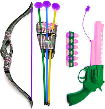 Dynamic Retail Global Gun Toys for Boys With Bullets, Archery Bow & Arrows, Blaster Guns Darts ZS73 Guns & Darts