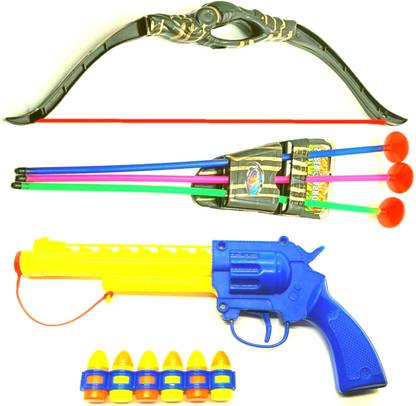 Dynamic Retail Global Gun Toys for Boys With Bullets, Blaster Pistol Shooting Darts Set Kids FK755 Guns & Darts