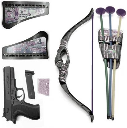 Dynamic Retail Global Gun Toys for Boys With Bullets, Archery Bow & Arrows, Blaster Guns & Darts 490.q Guns & Darts