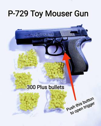 Rajni New BB Bullets Mouser Toy gun with 300 plus bullets. Toy mouser gun Guns & Darts