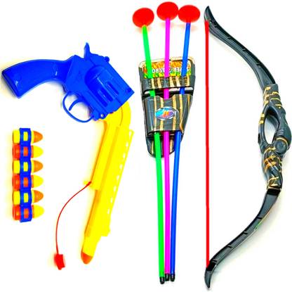 Dynamic Retail Global Gun Toys for Boys With Bullets, Archery Bow & Arrows, Blaster Guns Darts ZS558 Guns & Darts