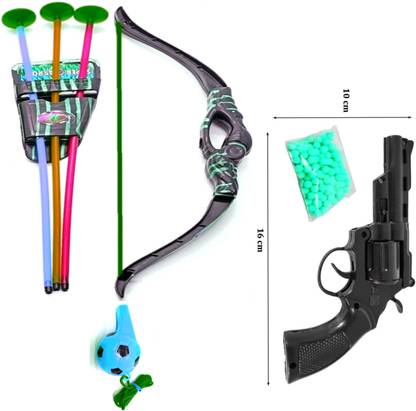 Dynamic Retail Global Gun Toys for Boys With Bullets, Archery Bow & Arrows, Blaster Guns & Darts 864N Guns & Darts