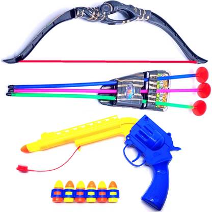 Dynamic Retail Global Gun Toys for Boys With Bullets, Archery Bow & Arrows, Blaster Guns Darts ZS590 Guns & Darts