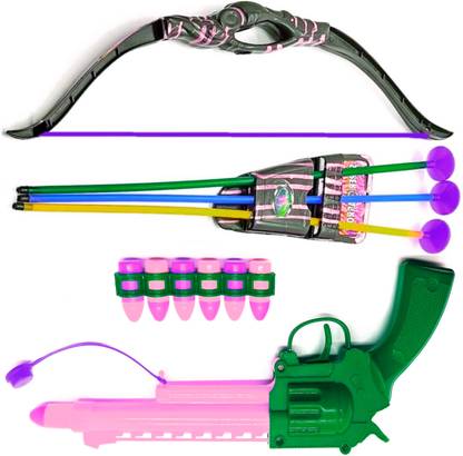 Dynamic Retail Global Gun Toys for Boys With Bullets, Archery Bow & Arrows, Blaster Guns Darts KF1360 Guns & Darts