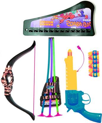 Dynamic Retail Global Gun Toys for Boys With Bullets, Archery Bow & Arrows, Blaster Guns & Darts 138k Guns & Darts