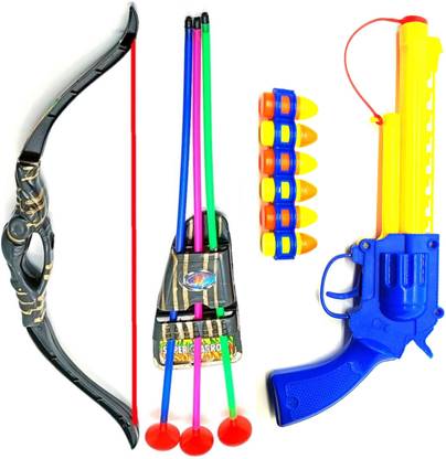 Dynamic Retail Global Gun Toys for Boys With Bullets, Blaster Pistol Shooting Darts Set Kids FK744 Guns & Darts