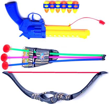 Dynamic Retail Global Gun Toys for Boys With Bullets, Archery Bow & Arrows, Blaster Guns Darts ZS136 Guns & Darts