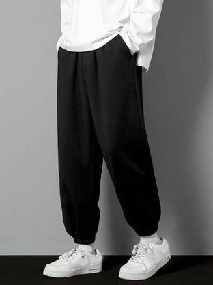 PROGENY Solid Men Black Track Pants